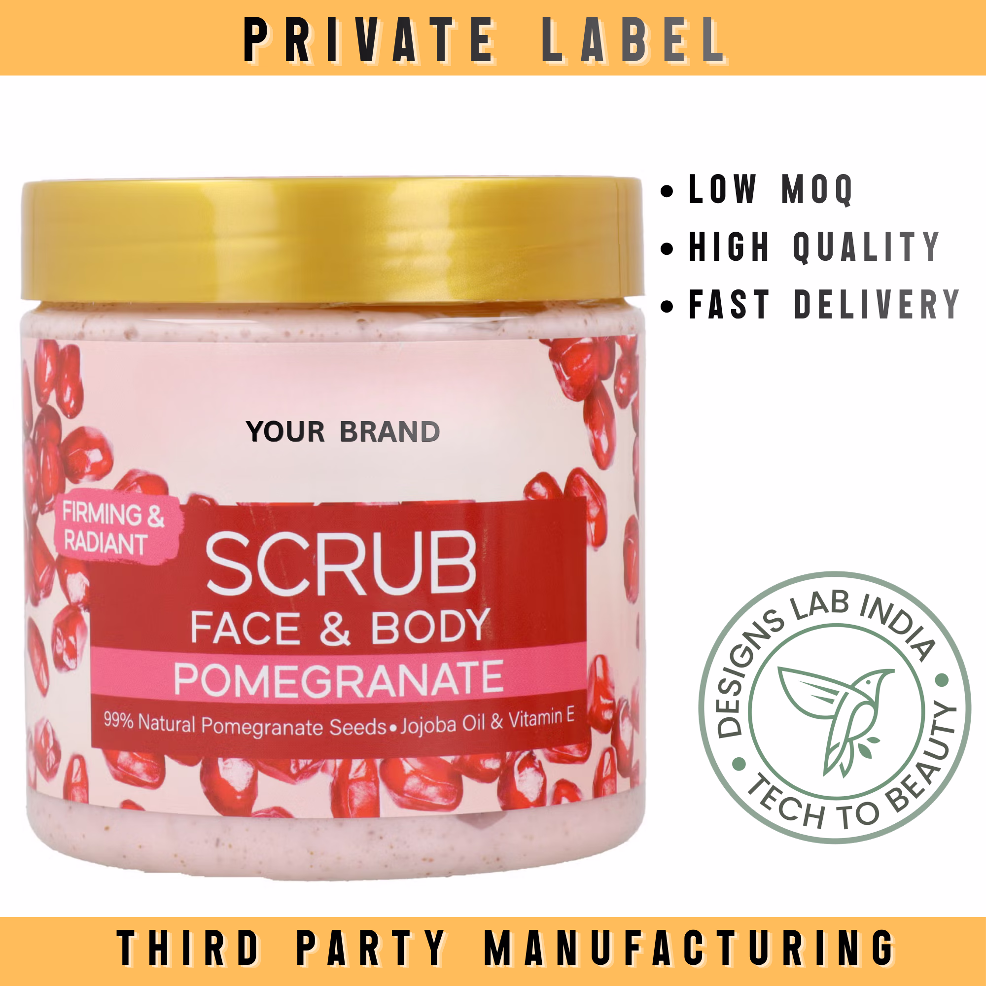 Pomegranate Face & Body Scrub